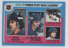 1979 Topps League Leaders Marcel Dionne Lanny McDonald Paul Gardner #5 HOF 0s4
