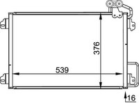 Mahle Kondensator, Klimaanlage AC 304 000P FüR Renault
