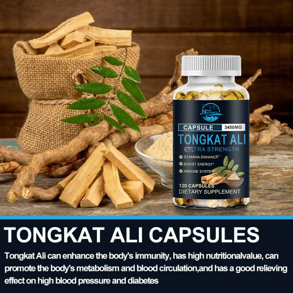 Men’s Enhancement Pills – 240 Capsules, Natural Ingredients Like Tongkat Ali & Maca, Boosts Vitality & Energy