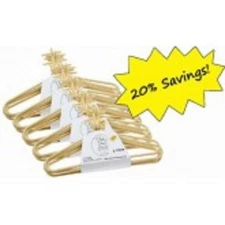 Tan Plastic "Clothes Vine" Hangers (25) Pack