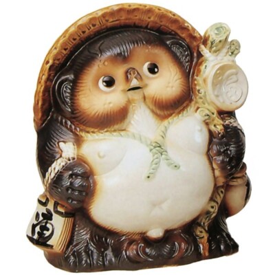 Tanuki Shigaraki Yaki Ware Japanisch Chinesisch Racoon Hund Fuku Stecker 1