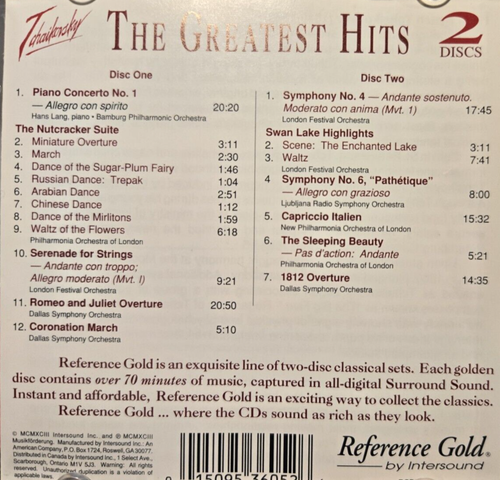 Tschaikowsky: The Greatest Hits 2 Disc Set - Audio CD - Bild 2 von 2