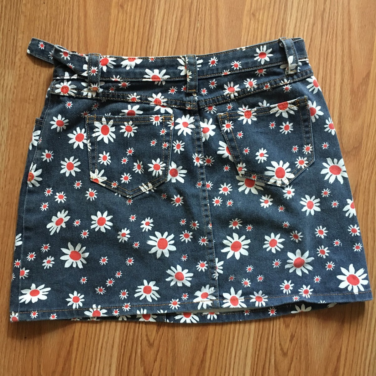 スカート MIU MIU Flowers Skirt 38 Miu Miu Miu Skirt 38 Pink flower pattern flare A-Line From