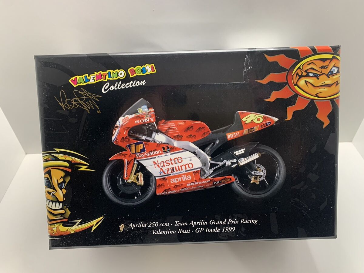 MINICHAMPS 1/12 VALENTINO ROSSI 1999 APRILIA RS 250 GP IMOLA MINICHAMPS 1/12 VALENTINO ROSSI 1999 APRILIA RS 250 GP IMOLA