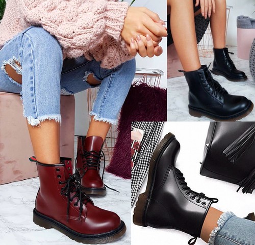 WOMENS LADIES CHUNKY LACE UP LOW BLOCK 