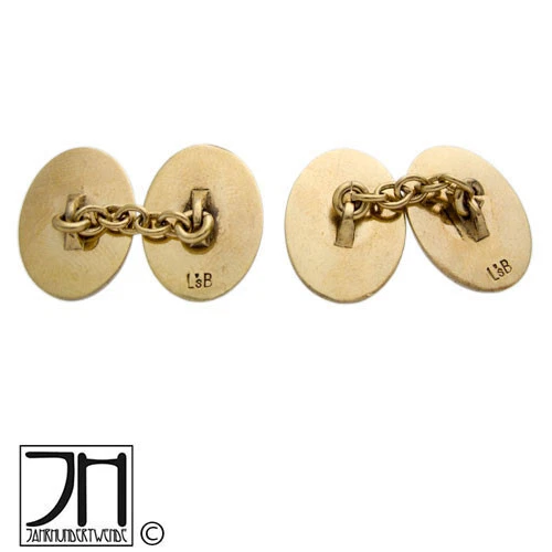 Manschettenknöpfe Emaille Wappen Heraldik vergoldet cuff links enamel - Bild 3 von 4