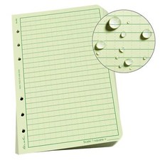 Rite In The Rain Weatherproof Loose Leaf Paper 4.625" x 7" 32 Green Universa...