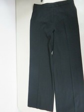 MAX MARA Italy Rayon Stretch Straight leg Black Dress pants US10