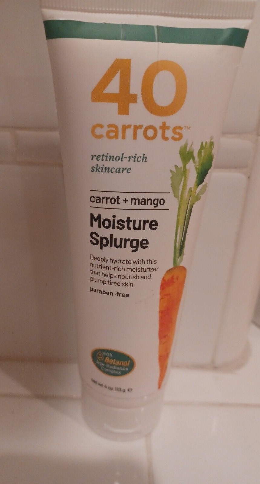 40 Carrots RetinolRich Skincare Carrot + Mango Moisture Splurge