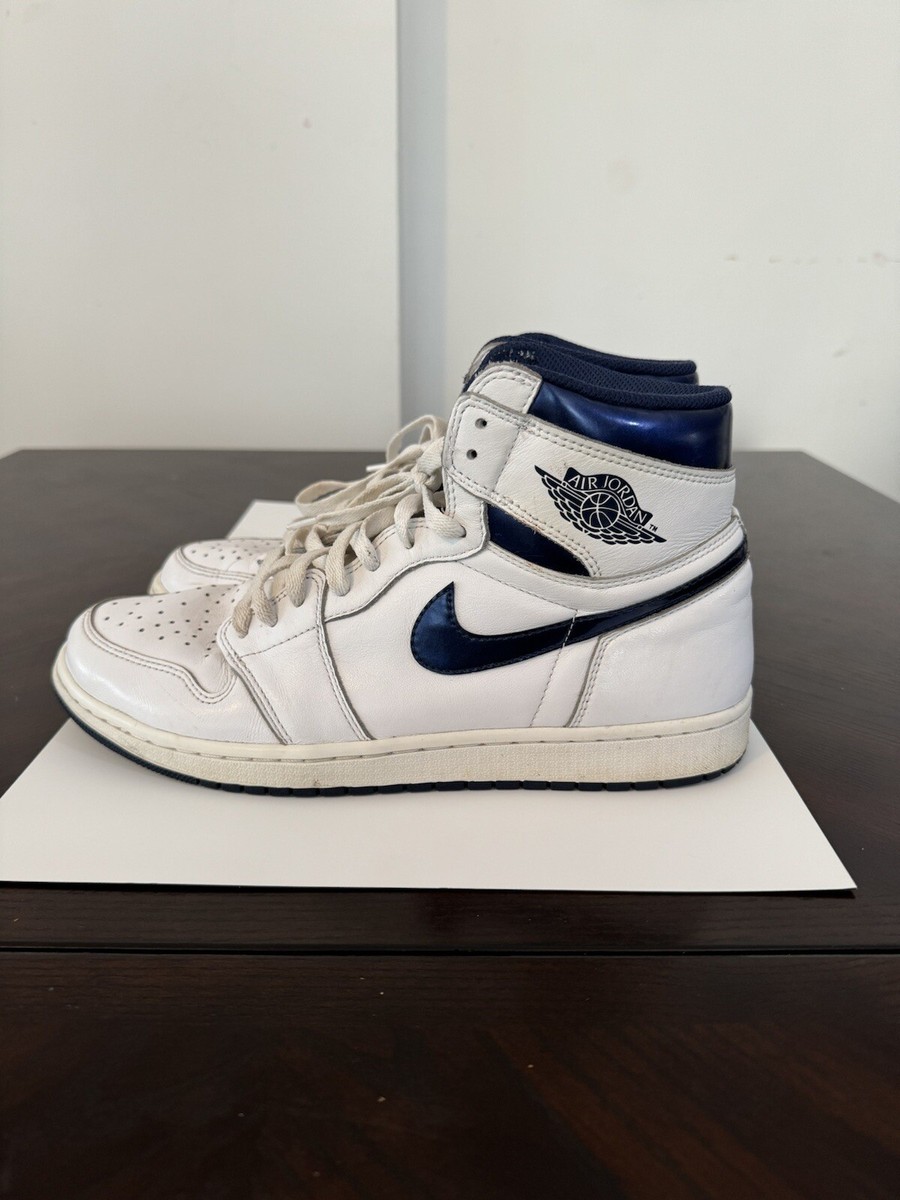 Size 10.5 - Air Jordan 1 Retro OG High Metallic Navy