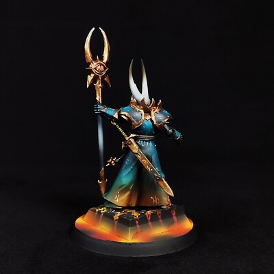 Chaos Sorcerer Lord painted AoS Slaves to Darkness Disciples of