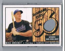 2003 Bowman Heritage Diamond Cuts Relics #MS Mike Sweeney Jersey NM-MT MEM 