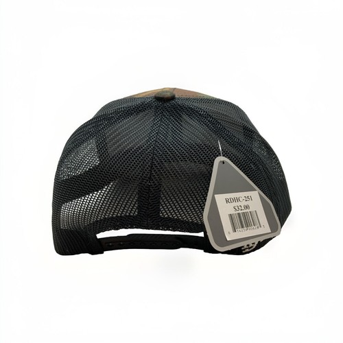 Berretto Baseball Uomo Rosso Cappello Sporco Company Mimetico Nero Maglia Camionista Patch Cap - Foto 3 di 4
