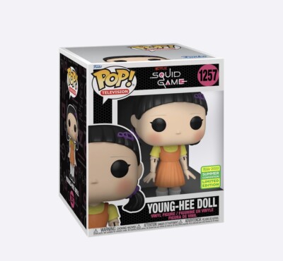 Squid Game: Young-Hee Doll SDCC Shared Sticker Exclusive 6in Funko
