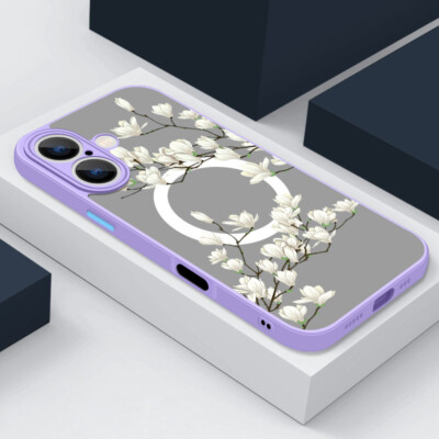 Für iPhone 16 Pro Max 15 14 13 12 11 7 8 Blumen Magnetisch Stoßfeste Case Cover