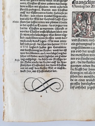 Sebald Beham 2 Woodcut Print leaf Christ Showing the signs in the sky 708 Pauli - Picture 15 of 17