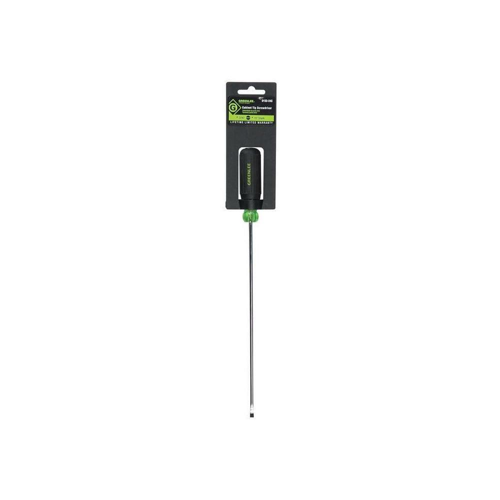 Greenlee 0153-24C Screwdriver, Heavy Duty, Cabinet Tip 3/16" x 10"