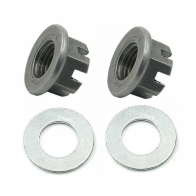 2X Rear Axle Hub Castle Nuts For Yamaha Raptor 660 350 Banshee 350  Blaster 200