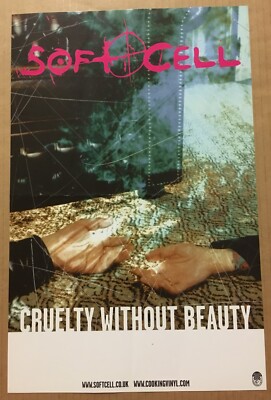 SOFT CELL Rare VINTAGE 2002 PROMO POSTER for Cruelty 11x17 NEVER DISPLAYED USA