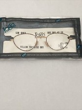 VTG New Logo Paris Yellow Tortoise Oval Gold Eyeglass Frame LM993 47-19-135