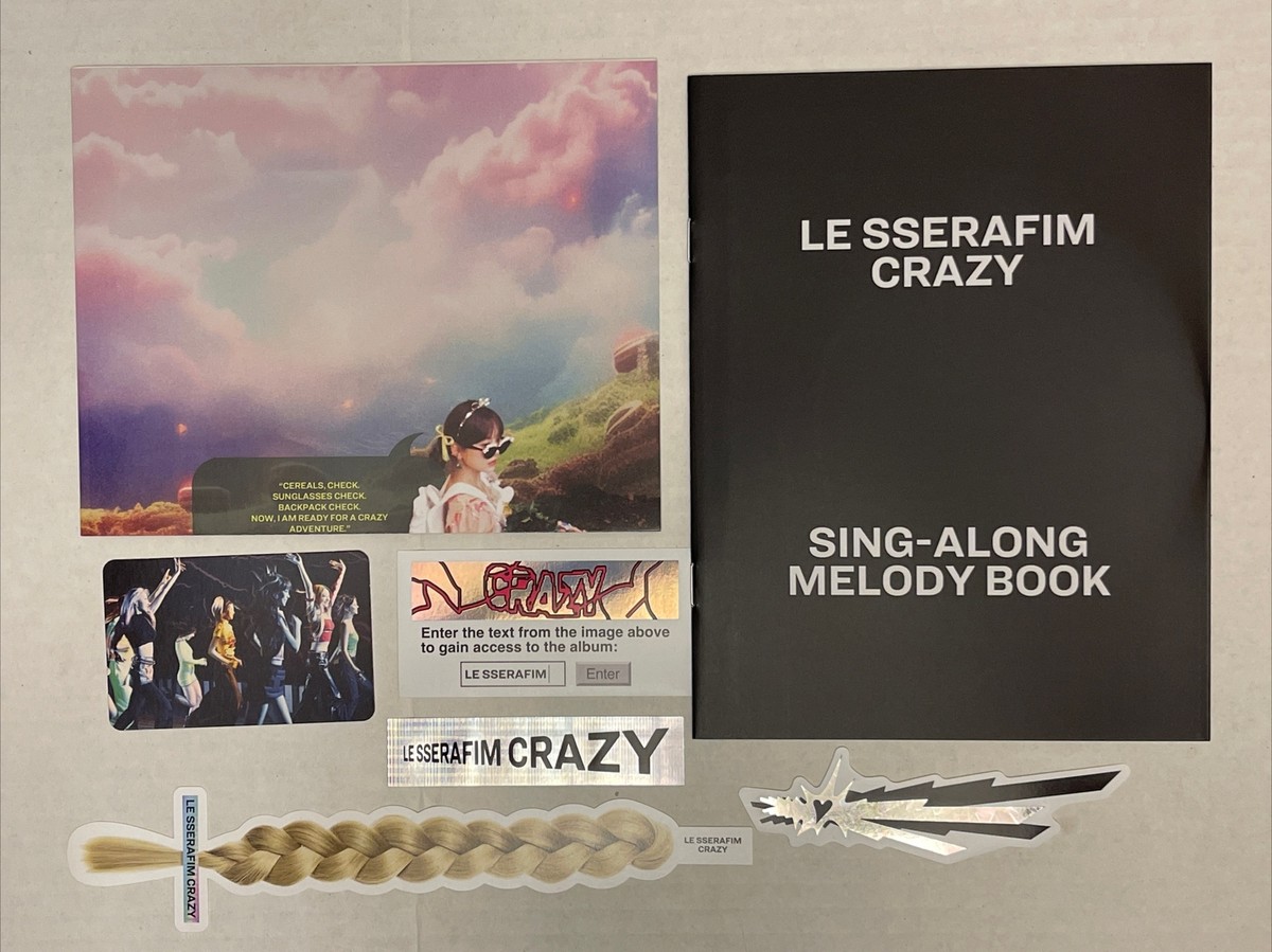 LE SSERAFIM CRAZY 4th Mini Album Volume 3 KAZUHA SIGNED LE SSERAFIM CRAZY 4th Mini Album Volume 3 KAZUHA SIGNED