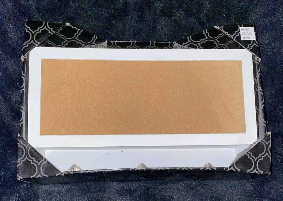 NEW In Box Corkboard Mail Holder with Hooks $39.99 14.96 x 10 x 4 Kohl’s - Image 2 of 3