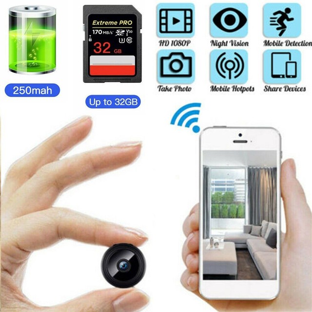 1080P Mini Wireless Wifi IP Spy Hidden Camera Home Security Cam DVR Night Vision eBay