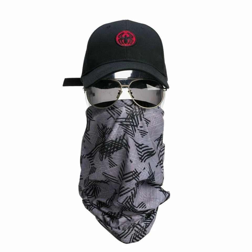 Bandana Máscara Bufanda Prendas para la cabeza Sin costuras Envoltura facial Tubo Diadema - Grafito gris - A204 Foto 2 de 2