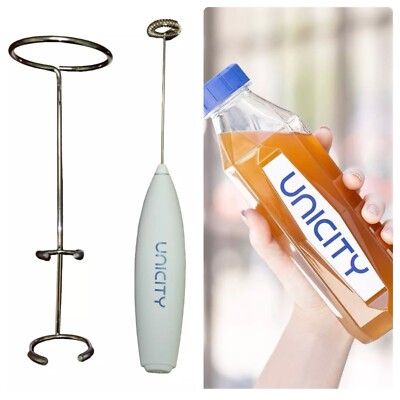 2 Pcs Set：One Unicity Diamond Bottle And One Hand Mixer- Battery