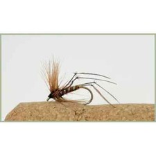 Bristol Hoppers, 8 x Brown Hopper Trout Flies Mixed Sizes 12/14 , Fishing Flies