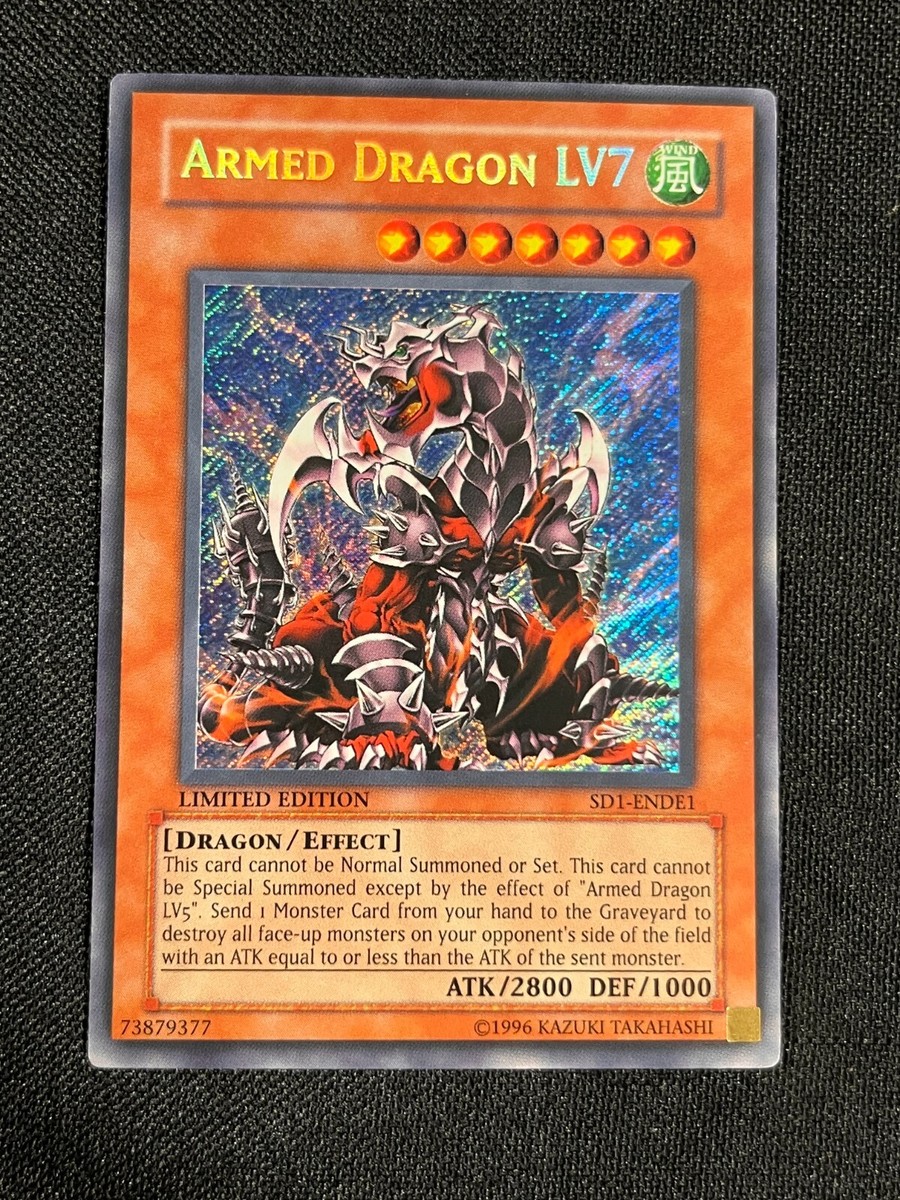 Vintage Yu-Gi-Oh! Armed Dragon LV7 SD1-ENDE1 Limited Edition AA | eBay