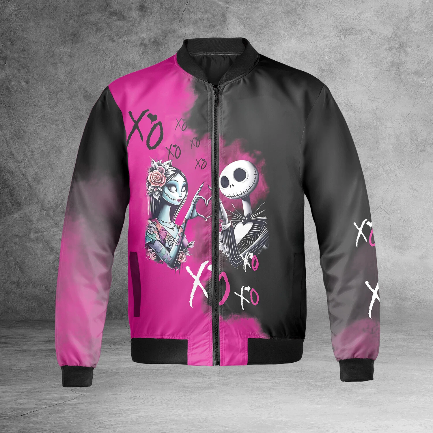 Nightmare Before Christmas Jack And Sally XoXo Together Forever Jacket