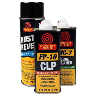 SHOOTER'S CHOICE Universal Gun Care 3 Pcs Pack for Rifles, Handguns & Shotguns