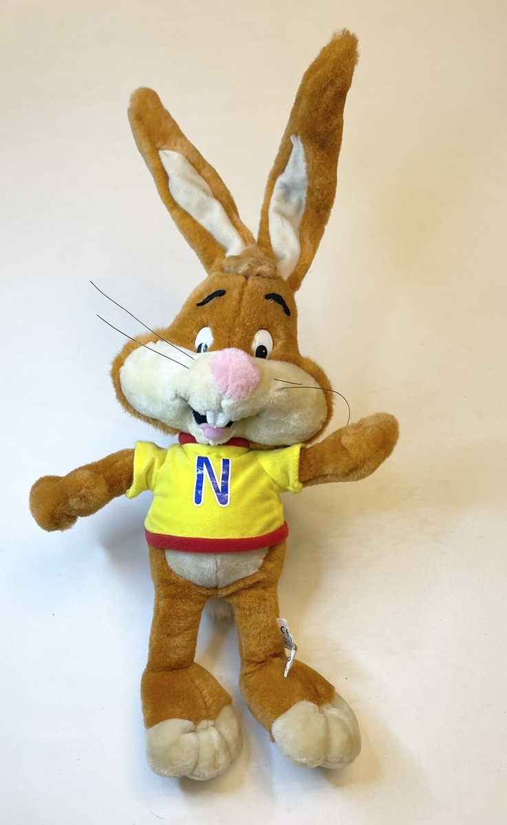 NESTLE NESQUIK Bunny Rabbit Plush Stuffed Animal 2001 Doll Toy