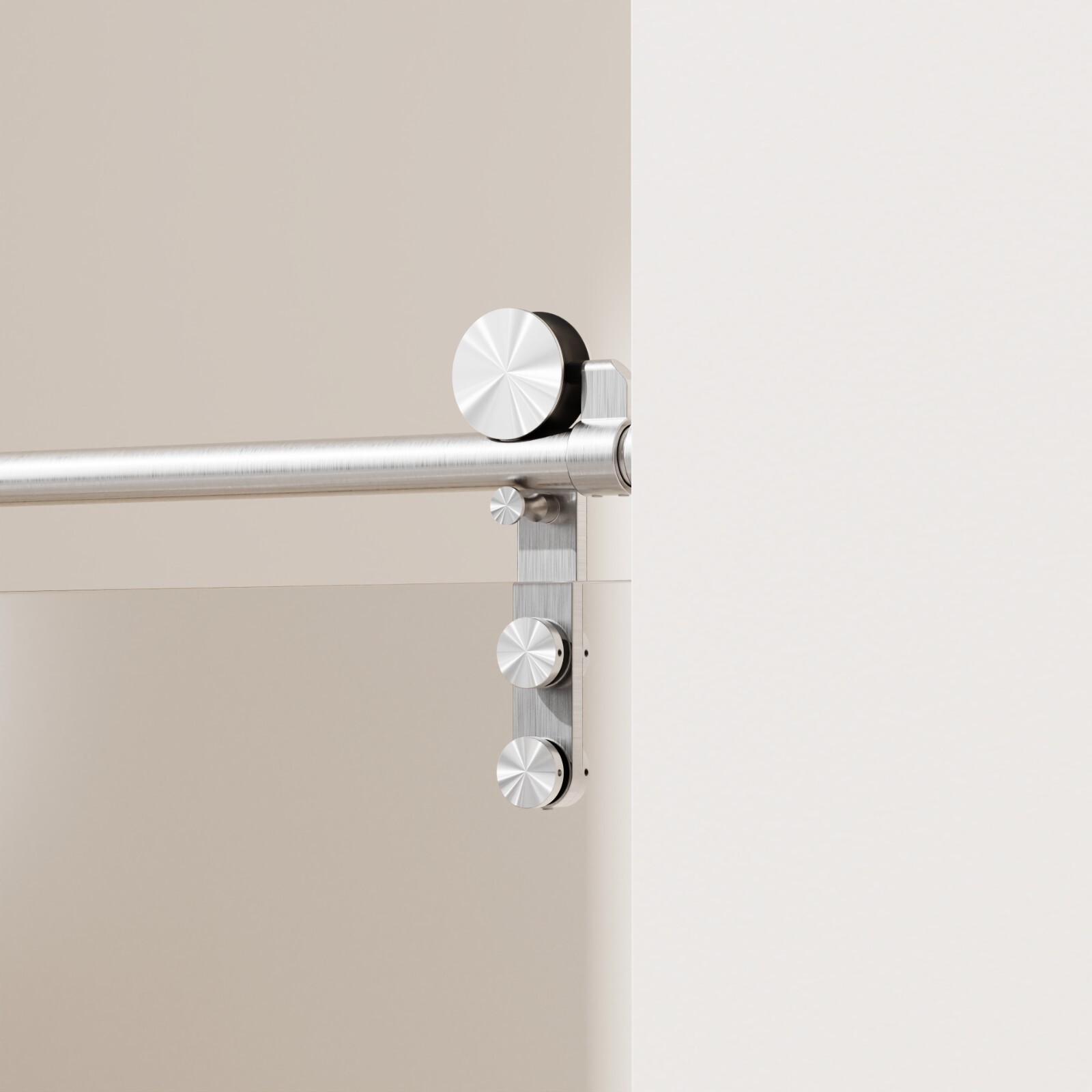 56-60"W*76"H Single Sliding Shower Doors, 5/16"Tempered Glass , Brushed Nickel