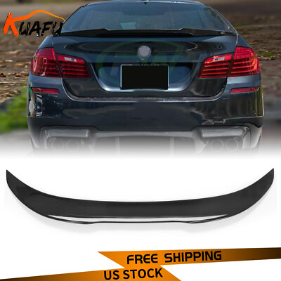 Rear Trunk Spoiler Wing For 11-17 BMW F10 528i 535i M5 Gloss Black High Kick PSM