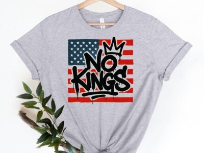 No Kings Graffiti T-Shirt   Anti Monarchy Streetwear, Protest Shirt for No Kings