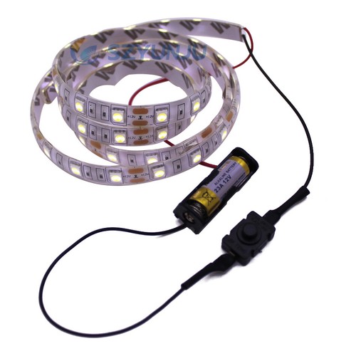 Switch Battery Powered LED strip DC12V 5050 Flexible led strip I65 waterproof - Picture 5 of 8