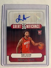 Tari Eason 2022-23 Panini NBA Hoops Basketball Great Significance Rookie Auto RC
