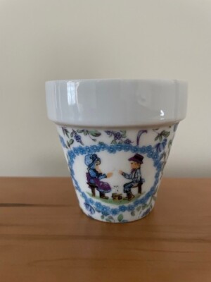 Ceramic Pilgrim Childen Floral ''A token of friendship'' Mini Flower Pot