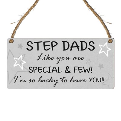Special Step Dad Gift Step Bonus Dad Plaque Birthday Fathers Day
