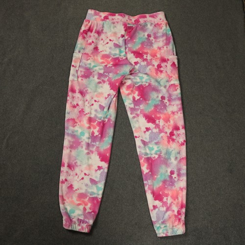 So Tie Dye Fleece Joggers Lounge Pants Athleisure Pockets Pink Girls XL 14/16 - Picture 5 of 15