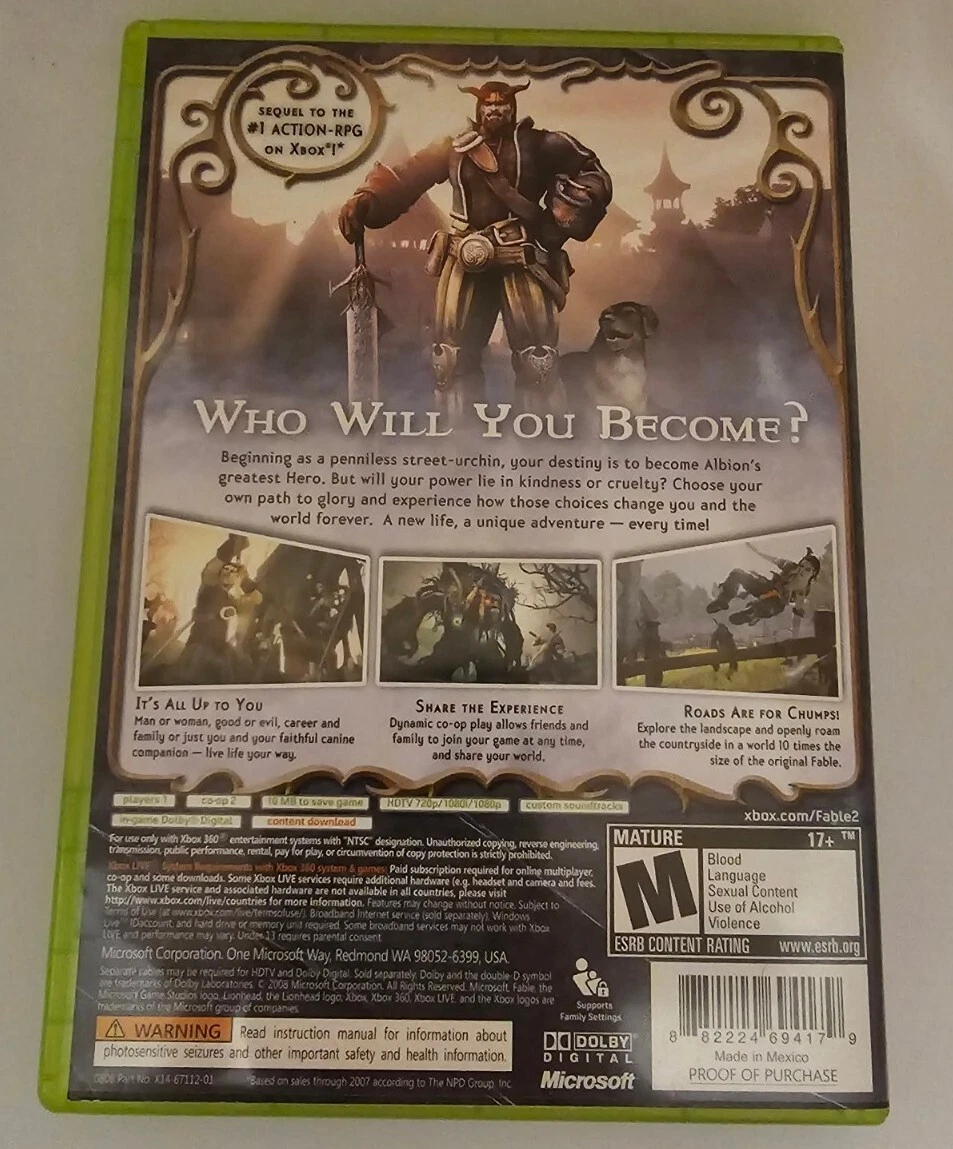 Fable 2 Xbox 360 eBay