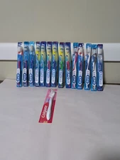 Lot of 15 New in Package Toothbrushes: Oral -B & Colgate Soft & Extra Soft 
