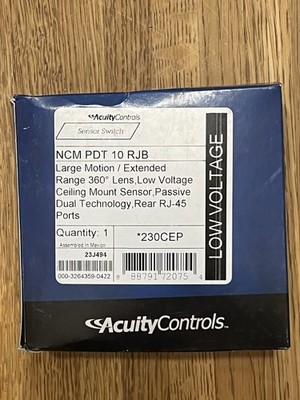 Acuity Controls Extended Range Sensor Switch NCM PDT 10 RJB Low Volt 230CEP
