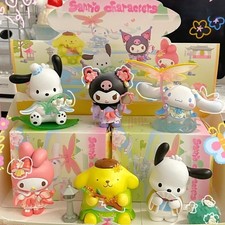 MINISO Sanrio Nueva Rima Flor Ropa Serie Caja Ciega Confirmada Figura Artística