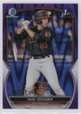 2023 Bowman Chrome Prospects Purple RayWave Refractor 63/250 Max Wagner 19nh