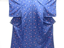 7661381: JAPANESE KIMONO / UNUSED KIMONO ENSEMBLE / SILK / YONEZAWA TSUMUGI / WO