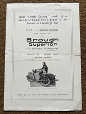 Brough Superior Motor Cycle TT RACES  Vintage Bike VMCC GP Rudge BSA BOOK