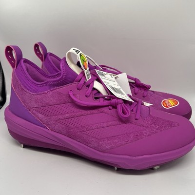 Adidas Adizero Impact BSB SOMOS 11.5 Mens Metal Purple Baseball Cleats Jh9131